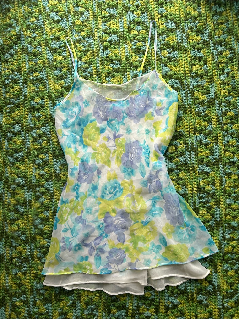 Vintage Negligee Nightgown | Y2K Ruffle Slip Dress